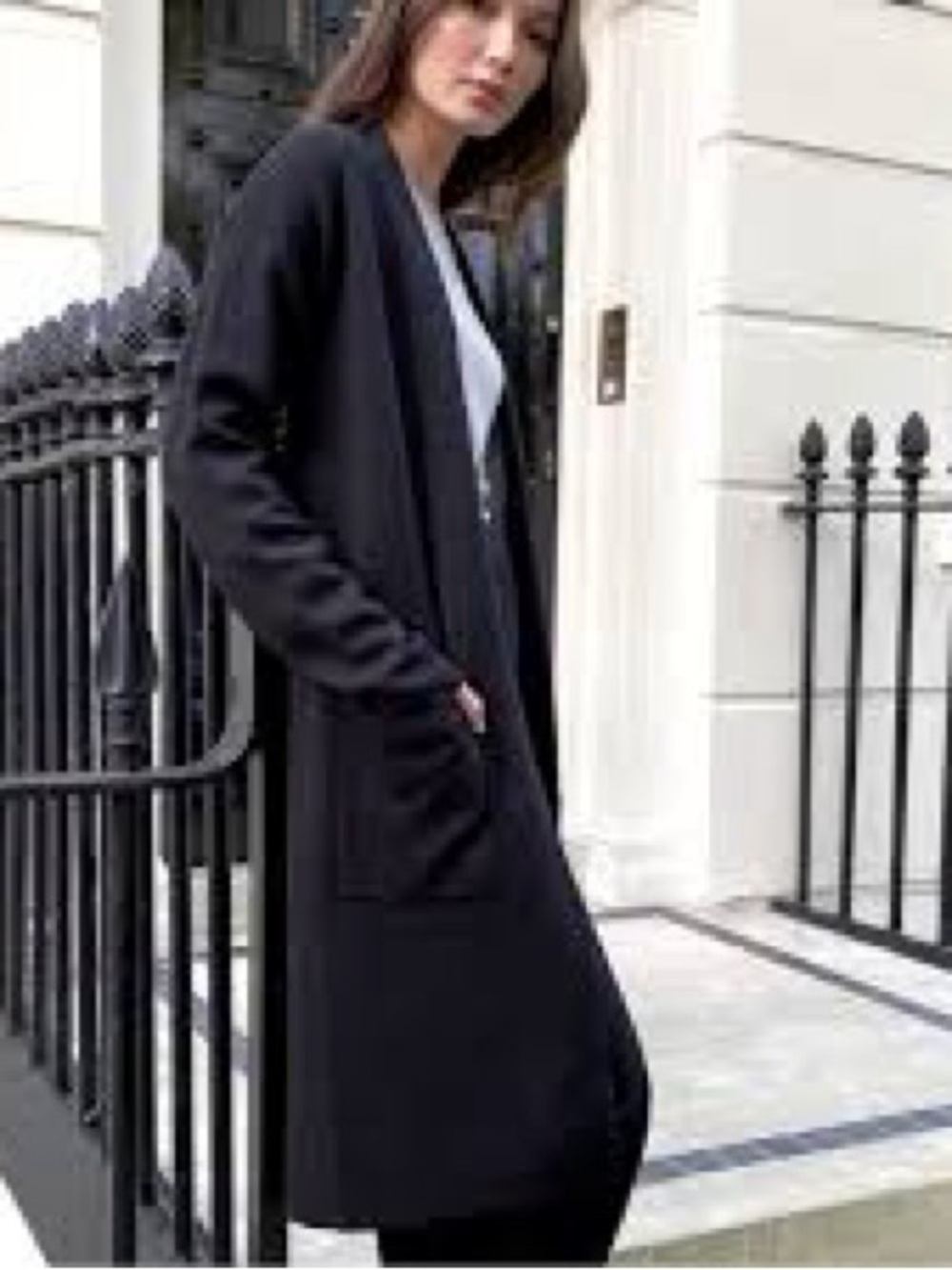 Aritzia Babaton Lance Cardigan Black / Grey